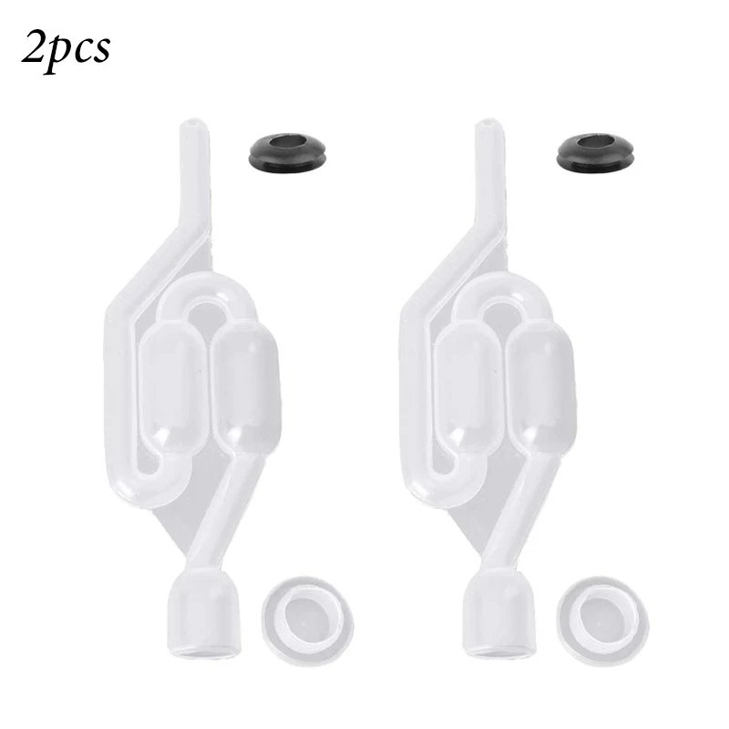 S-Shape Airlocks ,Homebrew Bubble Airlock Carboys Stopper Fermenter Seal Valve with Food Grade Grommets Wine Making Equipment