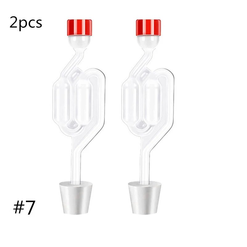 S-Shape Airlocks ,Homebrew Bubble Airlock Carboys Stopper Fermenter Seal Valve with Food Grade Grommets Wine Making Equipment
