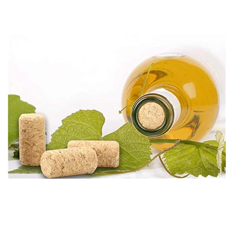 50 100 Pcs Wine Corks Stopper Natural Reusable Functional Portable Wine Cork Straight Stopper for Bottling of Wines or Crafting