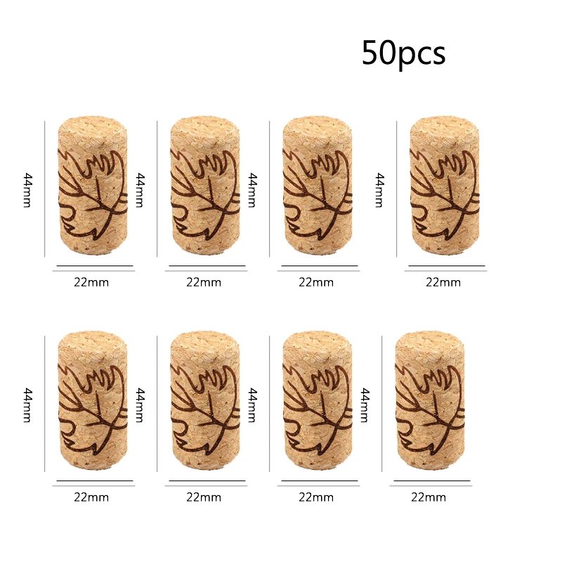 50 100 Pcs Wine Corks Stopper Natural Reusable Functional Portable Wine Cork Straight Stopper for Bottling of Wines or Crafting