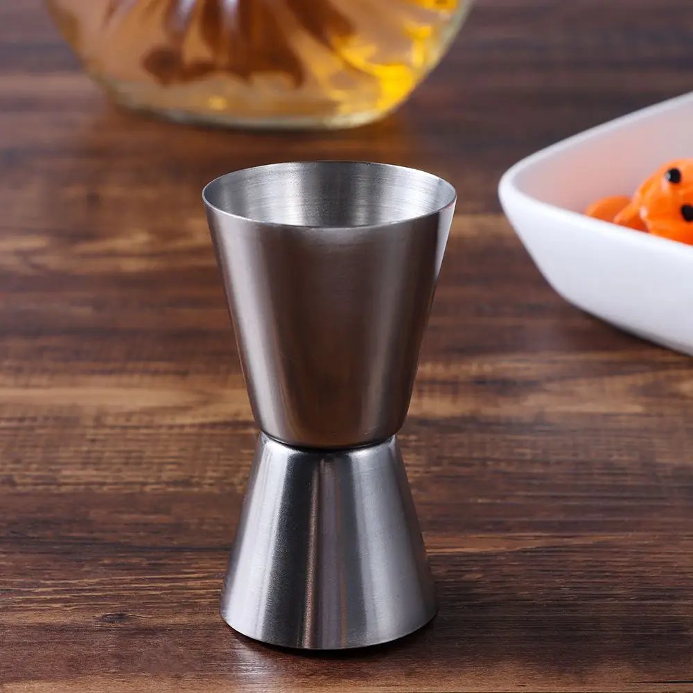 Dual Shot Measure Cup Stainless Steel Measure Jigger Cocktail Mug Drinking Spirit Barware Kitchen Gadgets Bar Tools