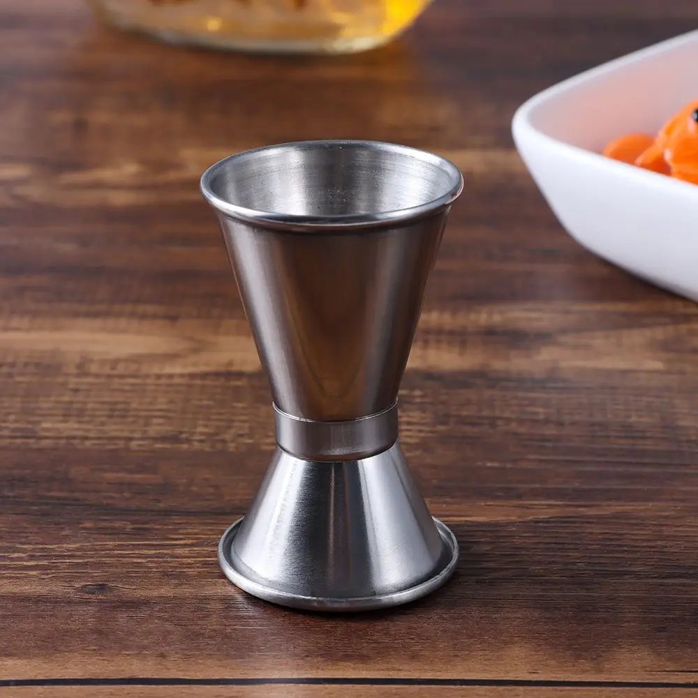 Dual Shot Measure Cup Stainless Steel Measure Jigger Cocktail Mug Drinking Spirit Barware Kitchen Gadgets Bar Tools