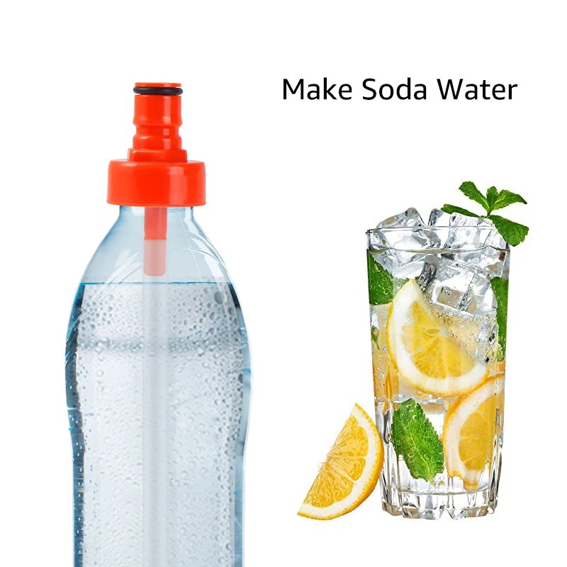 Plastic Carbonation Cap, Homebrew Simple PET Bottle Carbonation Tools,Ball Lock Connection DIY Making Soda Water Carbonated Beer