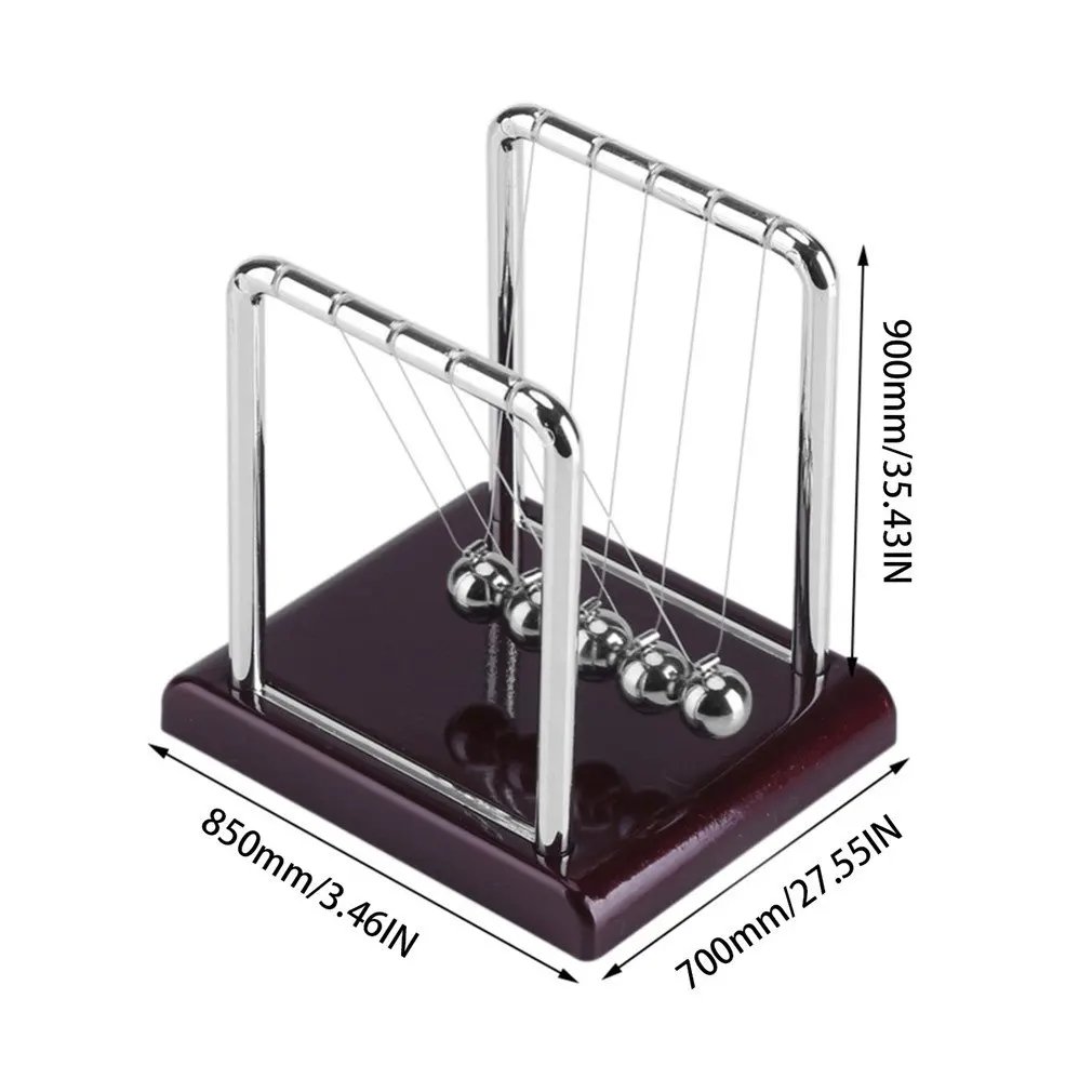 2024 Newton Cradle Balance Steel Balls School Teaching Supplies Physics Science Pendulum Desk Toy Gifts Home Decoration