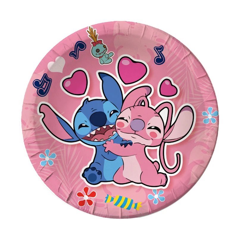 Disney Lilo &Stitch Birthday Decoration Party Decor Tableware Tablecloth Paper Cup Plate Backdrop Balloons Supplies Kids Favor