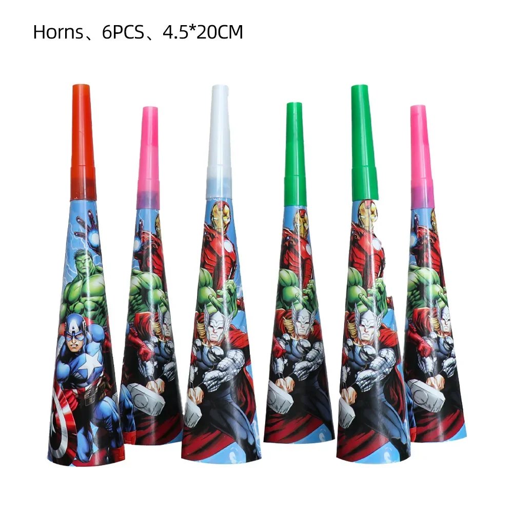 Marvel Comics The Avengers birthday party dinner balloon paper plate paper cup tablecloth disposable tableware