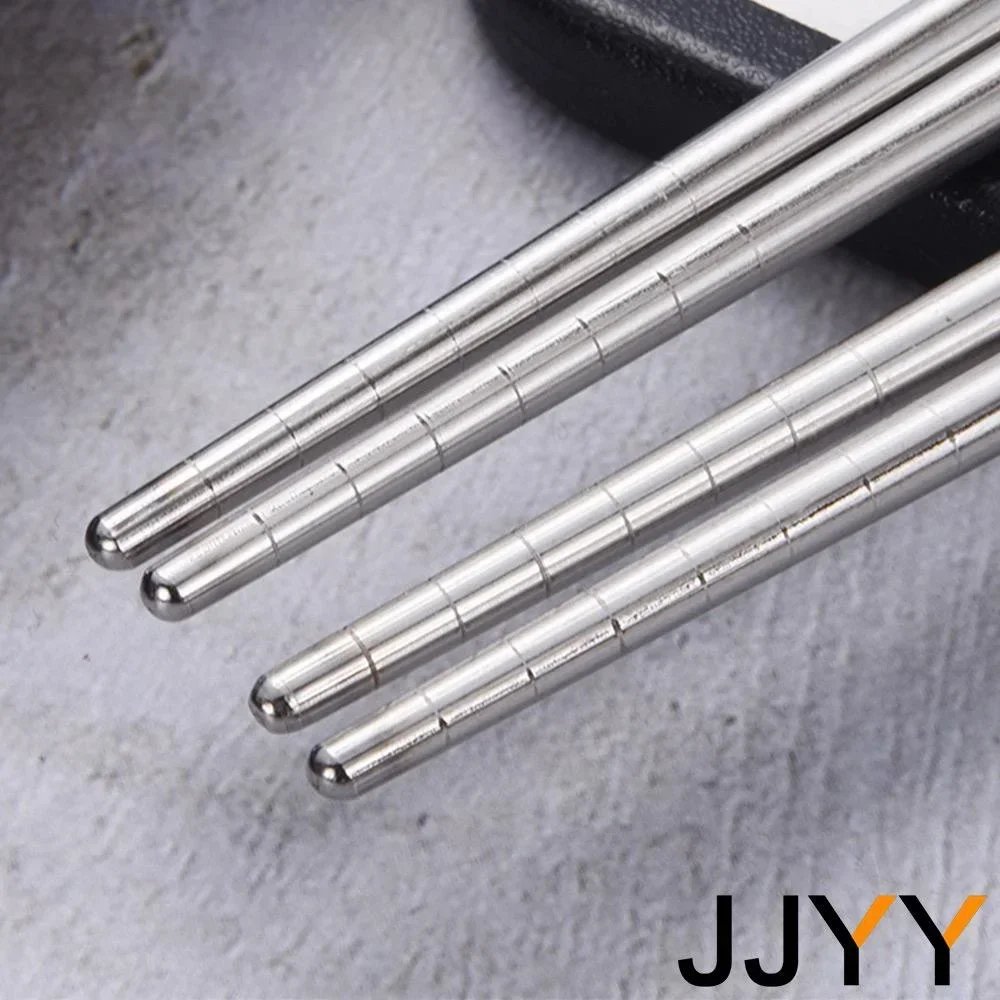 JJYY 1 Pair Chinese Chopsticks Anti-slip and anti-mould chopsticks Food Metal Chopsticks Kitchen Tableware