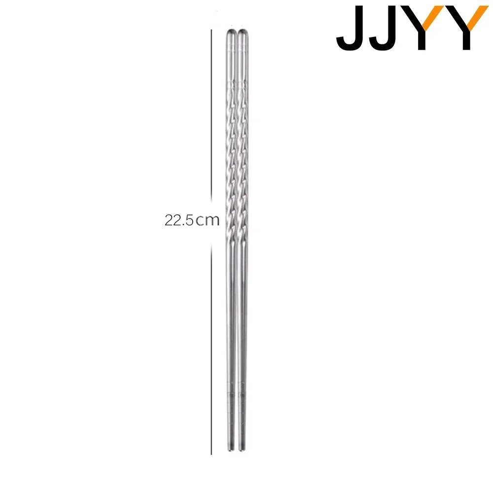 JJYY 1 Pair Chinese Chopsticks Anti-slip and anti-mould chopsticks Food Metal Chopsticks Kitchen Tableware