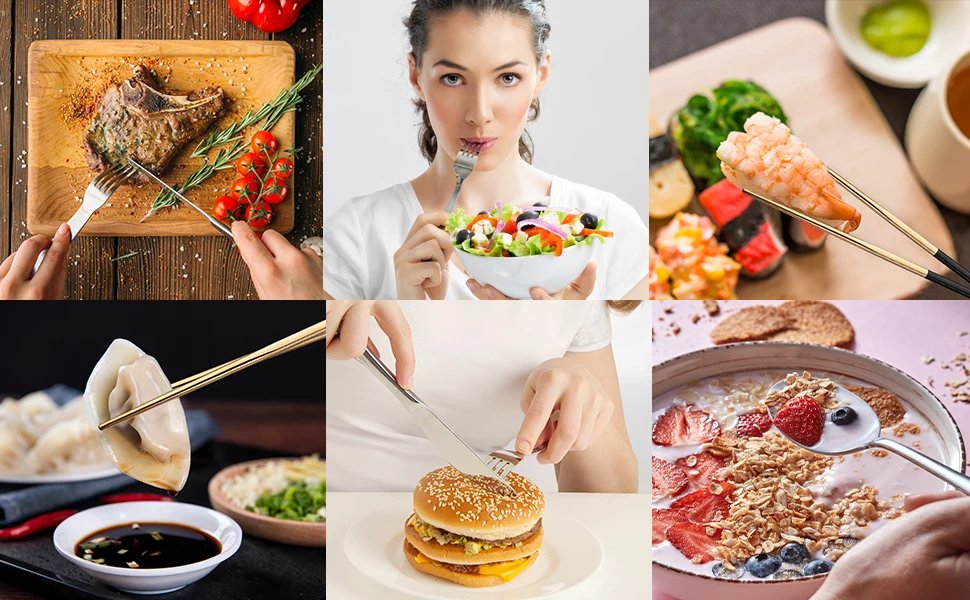 304 Tableware Set Portable Cutlery Set Dinnerware Set High Quality Stainless Steel Knife Fork Spoon Travel Flatware With Box