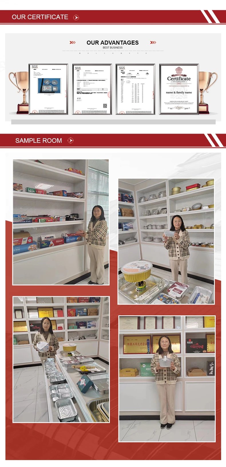 700ML Rectangular Tin Foil Tray Disposable Food Container Aluminum Foil Takeaway Box for Packaging, Baking, Roasting（20 Pack)