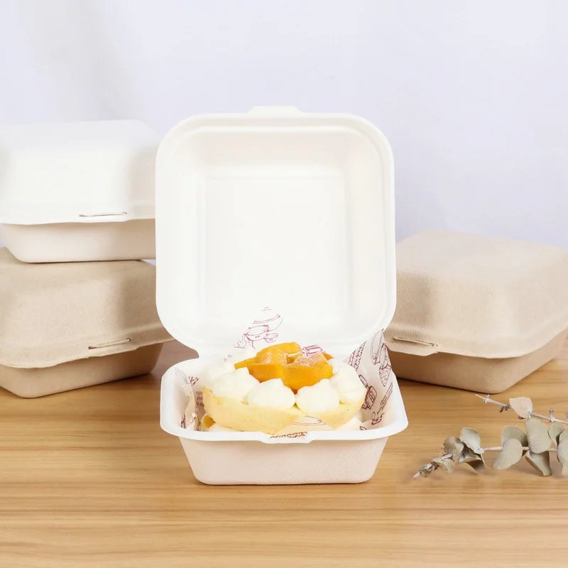 20/10pcs Disposable Bento Food Containers Baking Dessert Bento Cake Box packaging Burger Snack Boxes Microwavable Home Lunchbox