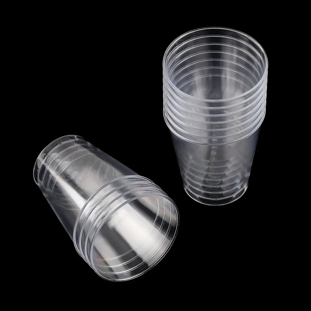 50ml/90ml Round Home Kitchen Cup Disposable Plastic Shot Glasses Dessert Cups Drinks Wedding Party Decorations Supplies