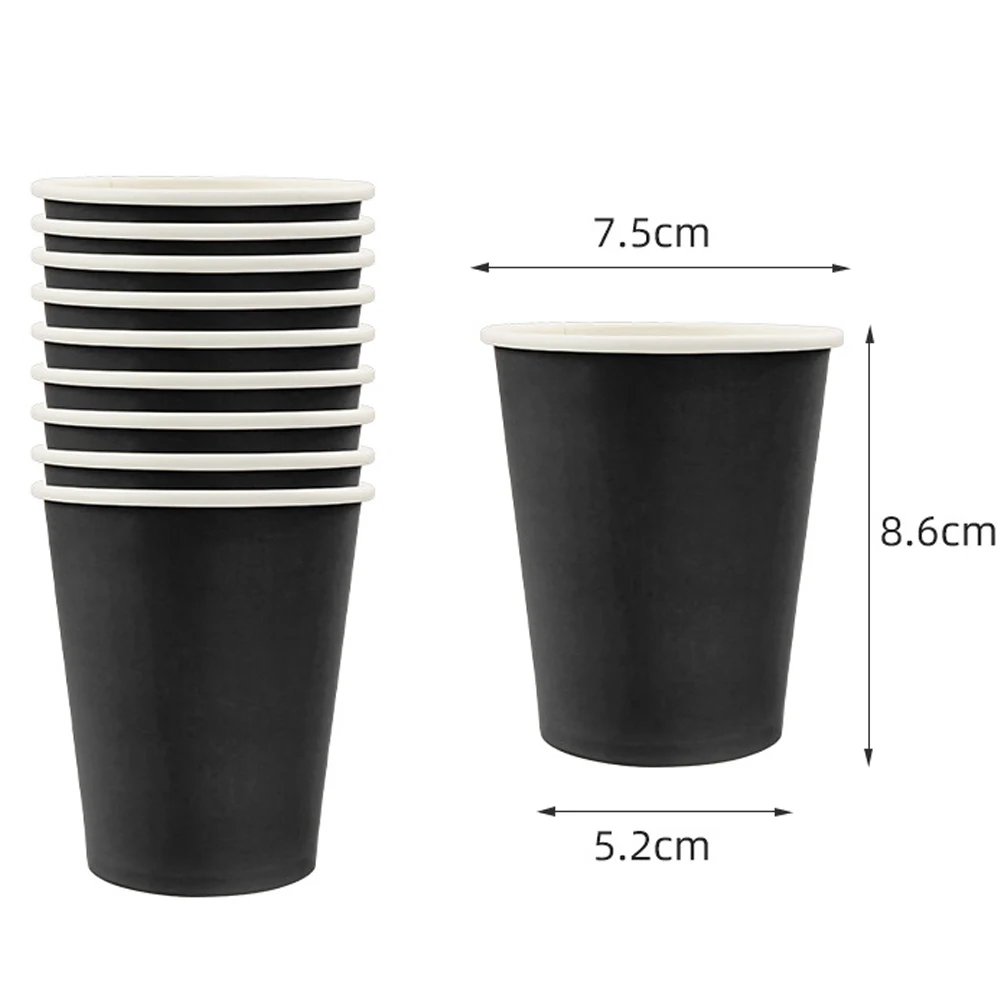 Solid Black Theme Birthday Super Girls Decorations Party Disposable Tableware Paper Napkins Cups Plates Tablecloths Straw