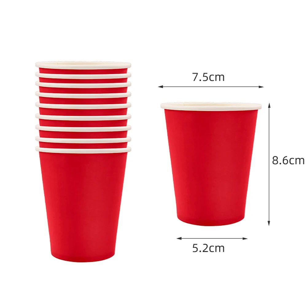 Solid Red Theme Birthday Super Girls Decorations Party Disposable Tableware Paper Napkins Cups Plates Tablecloths Straw