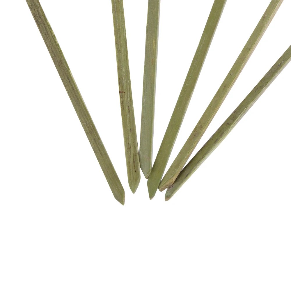 100Pcs Barbeque Bar Tool Kitchen Bar Cocktail Picks Disposable Bamboo Knot Skewers Fruit Forks Stick Household Party Decoration