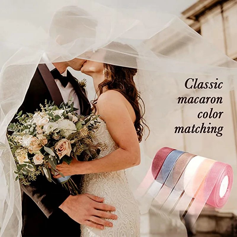 10 Yards/lot Sheer Chiffon Ribbon Organza Satin Ribbons for Gift Wrapping Decoration Wedding Bouquets Party Wreath Lace Fabric 10 Yards/lot Sheer Chiffon Ribbon Organza Satin Ribbons for Gift Wrapping Decoration Wedding Bouquets Party Wreath Lace Fabric