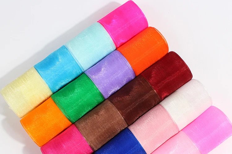 10 Yards/lot Sheer Chiffon Ribbon Organza Satin Ribbons for Gift Wrapping Decoration Wedding Bouquets Party Wreath Lace Fabric 10 Yards/lot Sheer Chiffon Ribbon Organza Satin Ribbons for Gift Wrapping Decoration Wedding Bouquets Party Wreath Lace Fabric