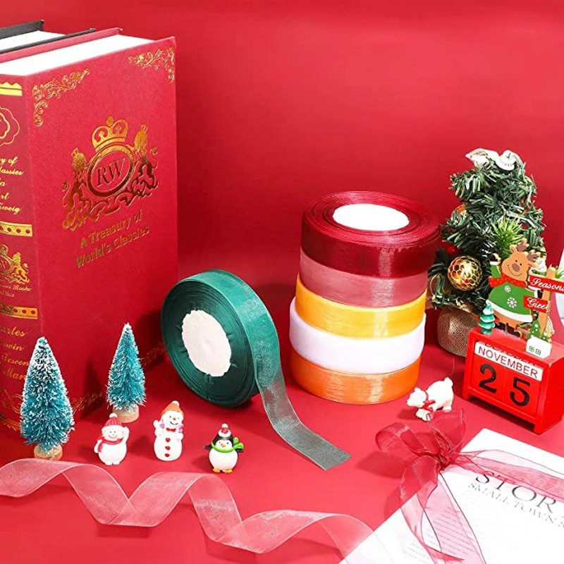 10 Yards/lot Sheer Chiffon Ribbon Organza Satin Ribbons for Gift Wrapping Decoration Wedding Bouquets Party Wreath Lace Fabric 10 Yards/lot Sheer Chiffon Ribbon Organza Satin Ribbons for Gift Wrapping Decoration Wedding Bouquets Party Wreath Lace Fabric