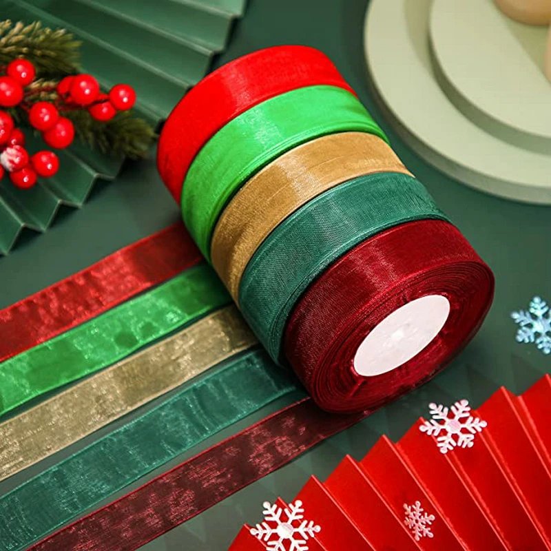 10 Yards/lot Sheer Chiffon Ribbon Organza Satin Ribbons for Gift Wrapping Decoration Wedding Bouquets Party Wreath Lace Fabric 10 Yards/lot Sheer Chiffon Ribbon Organza Satin Ribbons for Gift Wrapping Decoration Wedding Bouquets Party Wreath Lace Fabric