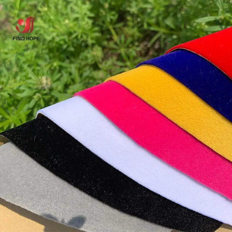 20/40 x 145cm Self-adhesive Velvet Flock Liner Jewelry Contact Paper Craft Fabric Sticker MultiColor