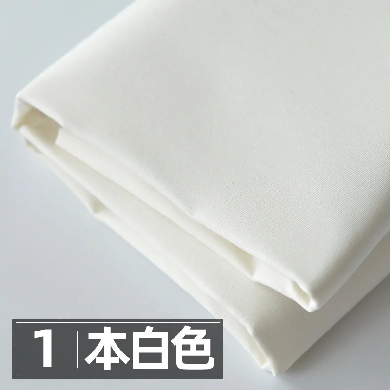 145x50cm Solid Color Poplin Cotton Fabric DIY Children's Wear Cloth Make Bedding Quilt Fabric for Girl Dress 145x50cm Solid Color Poplin Cotton Fabric DIY Children's Wear Cloth Make Bedding Quilt Fabric for Girl Dress