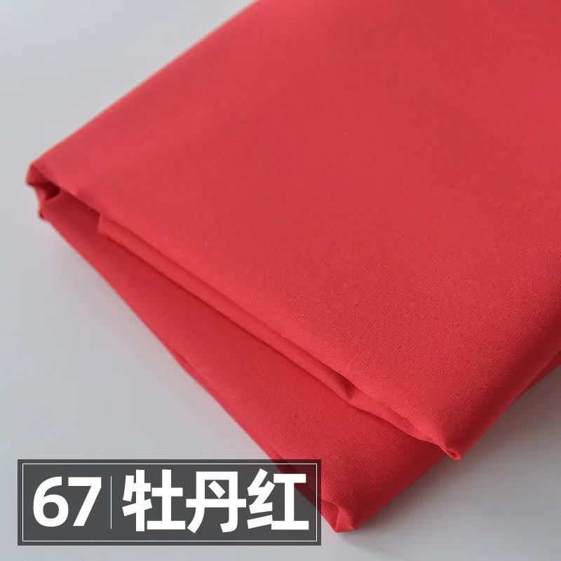 145x50cm Solid Color Poplin Cotton Fabric DIY Children's Wear Cloth Make Bedding Quilt Fabric for Girl Dress 145x50cm Solid Color Poplin Cotton Fabric DIY Children's Wear Cloth Make Bedding Quilt Fabric for Girl Dress