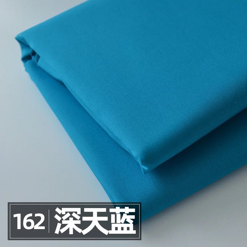 145x50cm Solid Color Poplin Cotton Fabric DIY Children's Wear Cloth Make Bedding Quilt Fabric for Girl Dress 145x50cm Solid Color Poplin Cotton Fabric DIY Children's Wear Cloth Make Bedding Quilt Fabric for Girl Dress
