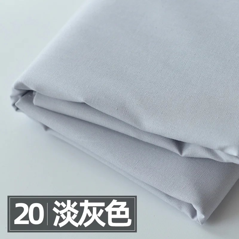 145x50cm Solid Color Poplin Cotton Fabric DIY Children's Wear Cloth Make Bedding Quilt Fabric for Girl Dress 145x50cm Solid Color Poplin Cotton Fabric DIY Children's Wear Cloth Make Bedding Quilt Fabric for Girl Dress