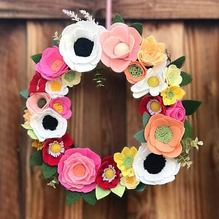 1Pc Felt Fabric Sheets DIY Crafts Felting Non-Woven Fabric for Patchwork School Projects Decoration 18 Assorted Color