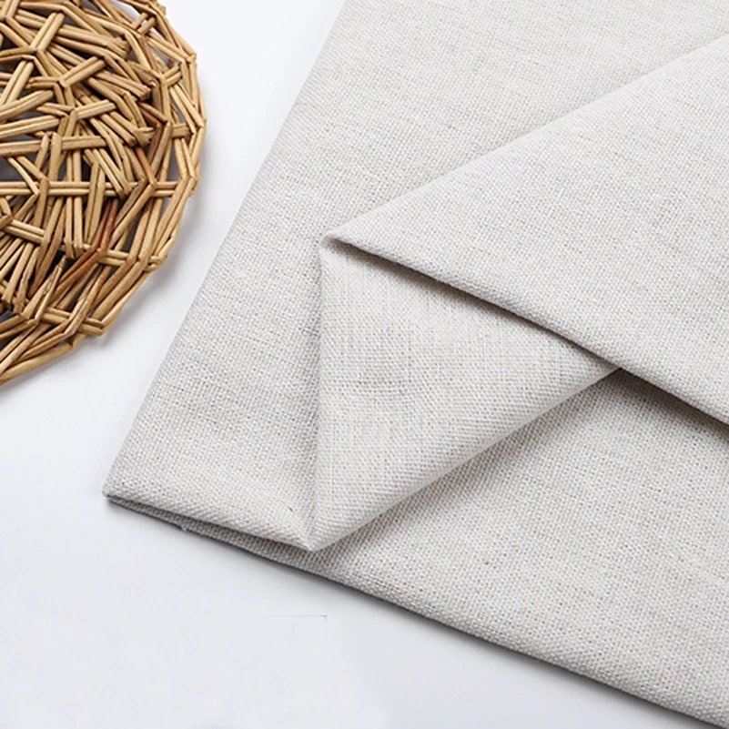 150x50cm/150x500cm Raw Cloth Cotton Linen Fabric Greige For Sewing Scrims Patchwork DIY Handmade By Half Meter TJ20577
