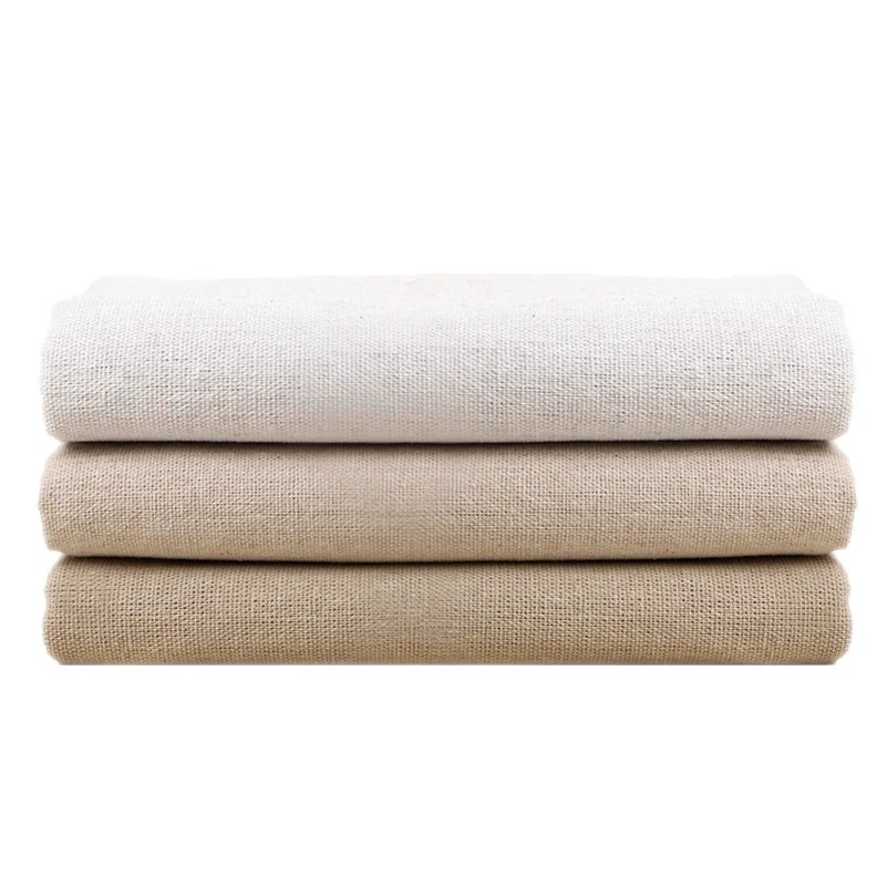 150x50cm/150x500cm Raw Cloth Cotton Linen Fabric Greige For Sewing Scrims Patchwork DIY Handmade By Half Meter TJ20577