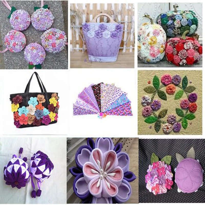 7-50pcs Assorted Floral Printed Cotton Cloth Sewing Quilting Fabric for Patchwork Needlework DIY Handmade Material Square
