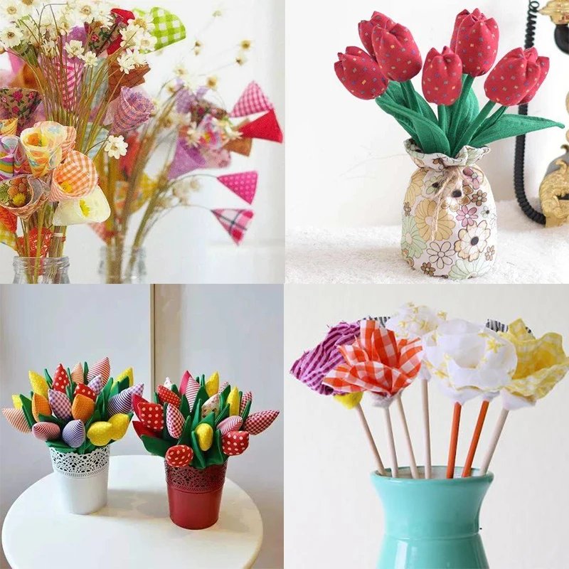 7-50pcs Assorted Floral Printed Cotton Cloth Sewing Quilting Fabric for Patchwork Needlework DIY Handmade Material Square