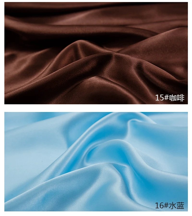 26 Colors Satin Fabric By The Meters Skirt Lining Material Wedding Decoration Fabric Box Lining DIY Clothing Sewing Background