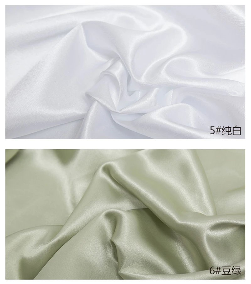 26 Colors Satin Fabric By The Meters Skirt Lining Material Wedding Decoration Fabric Box Lining DIY Clothing Sewing Background