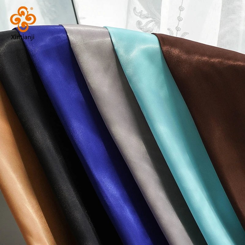 26 Colors Satin Fabric By The Meters Skirt Lining Material Wedding Decoration Fabric Box Lining DIY Clothing Sewing Background