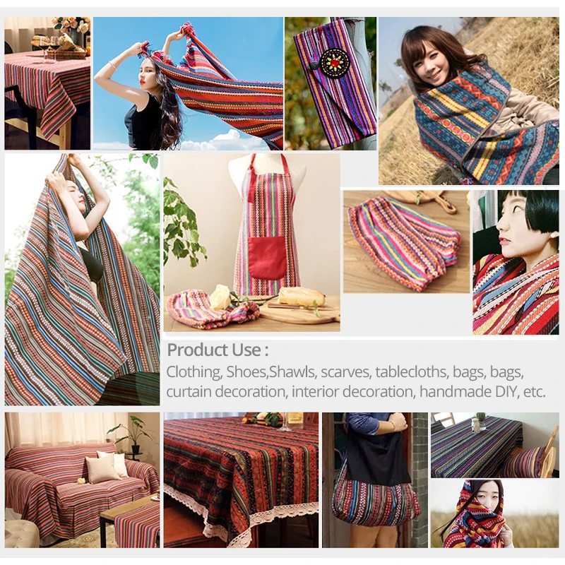 Teramila Ethnic Style Cotton Linen Fabric Hotel Bar Tablecloth Pillow Sofa Cover Textile Patchwork Curtain Decorative Materials Teramila Ethnic Style Cotton Linen Fabric Hotel Bar Tablecloth Pillow Sofa Cover Textile Patchwork Curtain Decorative Materials