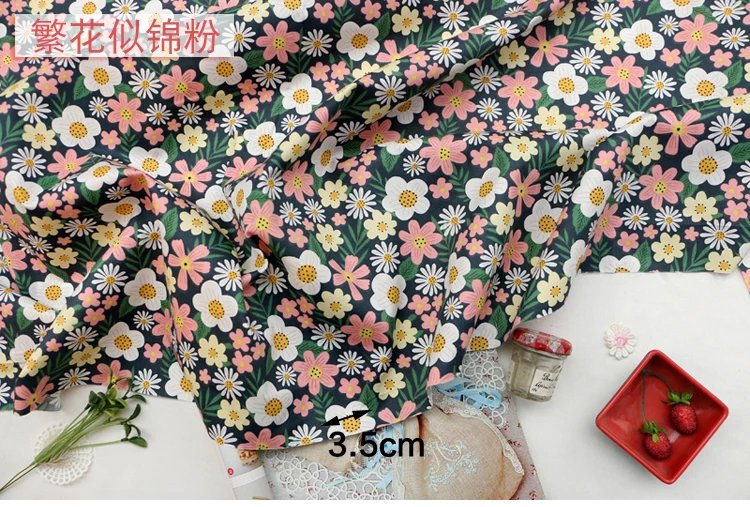 160x50cm fresh Floral twill Cotton sewing Cloth, making Baby Clothes DIY Newborn Pajamas Quilt Cover Bed Sheet Fabric 160x50cm fresh Floral twill Cotton sewing Cloth, making Baby Clothes DIY Newborn Pajamas Quilt Cover Bed Sheet Fabric