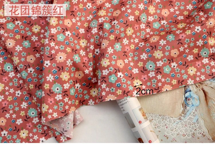 160x50cm fresh Floral twill Cotton sewing Cloth, making Baby Clothes DIY Newborn Pajamas Quilt Cover Bed Sheet Fabric 160x50cm fresh Floral twill Cotton sewing Cloth, making Baby Clothes DIY Newborn Pajamas Quilt Cover Bed Sheet Fabric