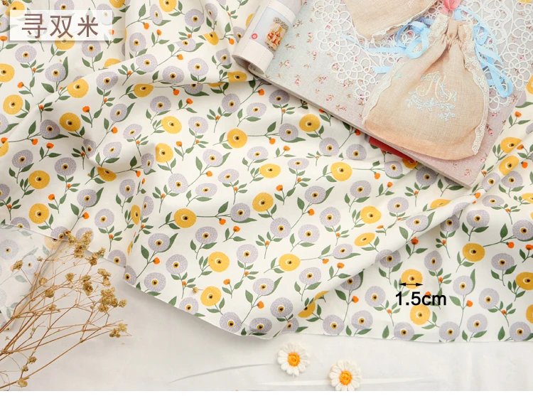 160x50cm fresh Floral twill Cotton sewing Cloth, making Baby Clothes DIY Newborn Pajamas Quilt Cover Bed Sheet Fabric 160x50cm fresh Floral twill Cotton sewing Cloth, making Baby Clothes DIY Newborn Pajamas Quilt Cover Bed Sheet Fabric