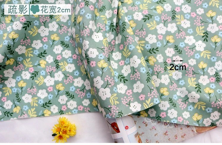 160x50cm fresh Floral twill Cotton sewing Cloth, making Baby Clothes DIY Newborn Pajamas Quilt Cover Bed Sheet Fabric 160x50cm fresh Floral twill Cotton sewing Cloth, making Baby Clothes DIY Newborn Pajamas Quilt Cover Bed Sheet Fabric