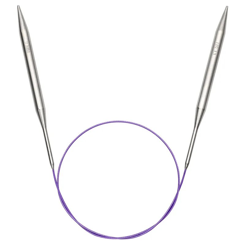 Hot 1Pcs Stainless Steel Circular Knitting Needle 65Cm Tube Smooth Crochet Needles for Knitting DIY Weaving Sewing Tools 2022