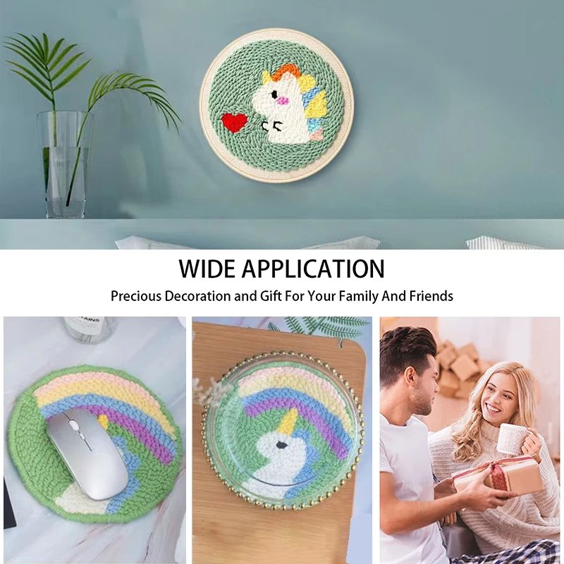 Embroidery Kit Punch Needle Stitching Tool Magic Embroidery Needle Pen Weaving Tool Knitting Sewing Tools for DIY Carpet Hook