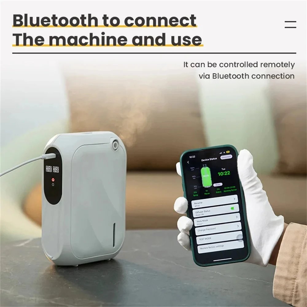 Aroma Diffuser Scent Machine Coverage 200m&sup3; Bluetooth APP Control Fragrance Diffuser Smell Distributor For Home Fragrance Smell