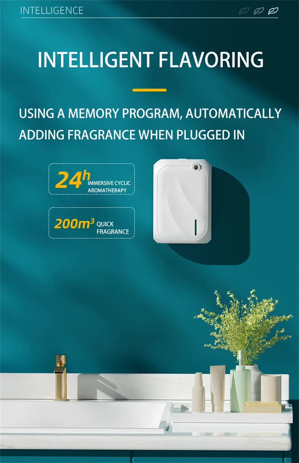 Aroma Diffuser Scent Machine Coverage 200m&sup3; Bluetooth APP Control Fragrance Diffuser Smell Distributor For Home Fragrance Smell