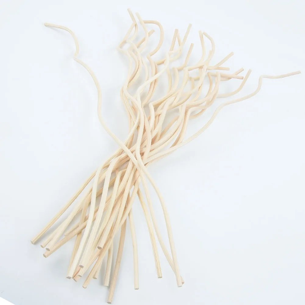 20Pcs Diffuser Stick Long Wavy Rattan Reed Fragrance Diffuser Replacement Refill Air Freshener Stick Accessory home fragrance