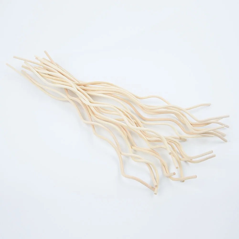 20Pcs Diffuser Stick Long Wavy Rattan Reed Fragrance Diffuser Replacement Refill Air Freshener Stick Accessory home fragrance