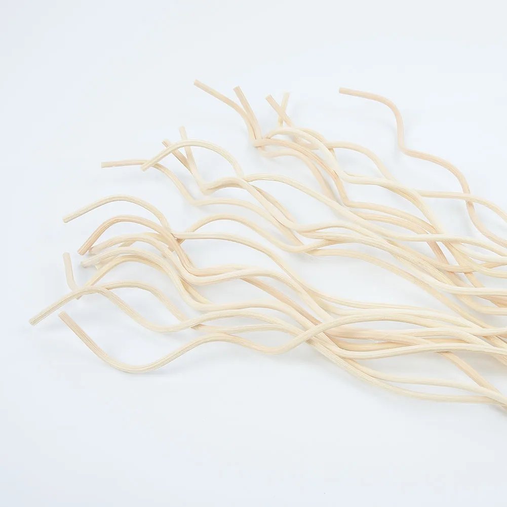 20Pcs Diffuser Stick Long Wavy Rattan Reed Fragrance Diffuser Replacement Refill Air Freshener Stick Accessory home fragrance