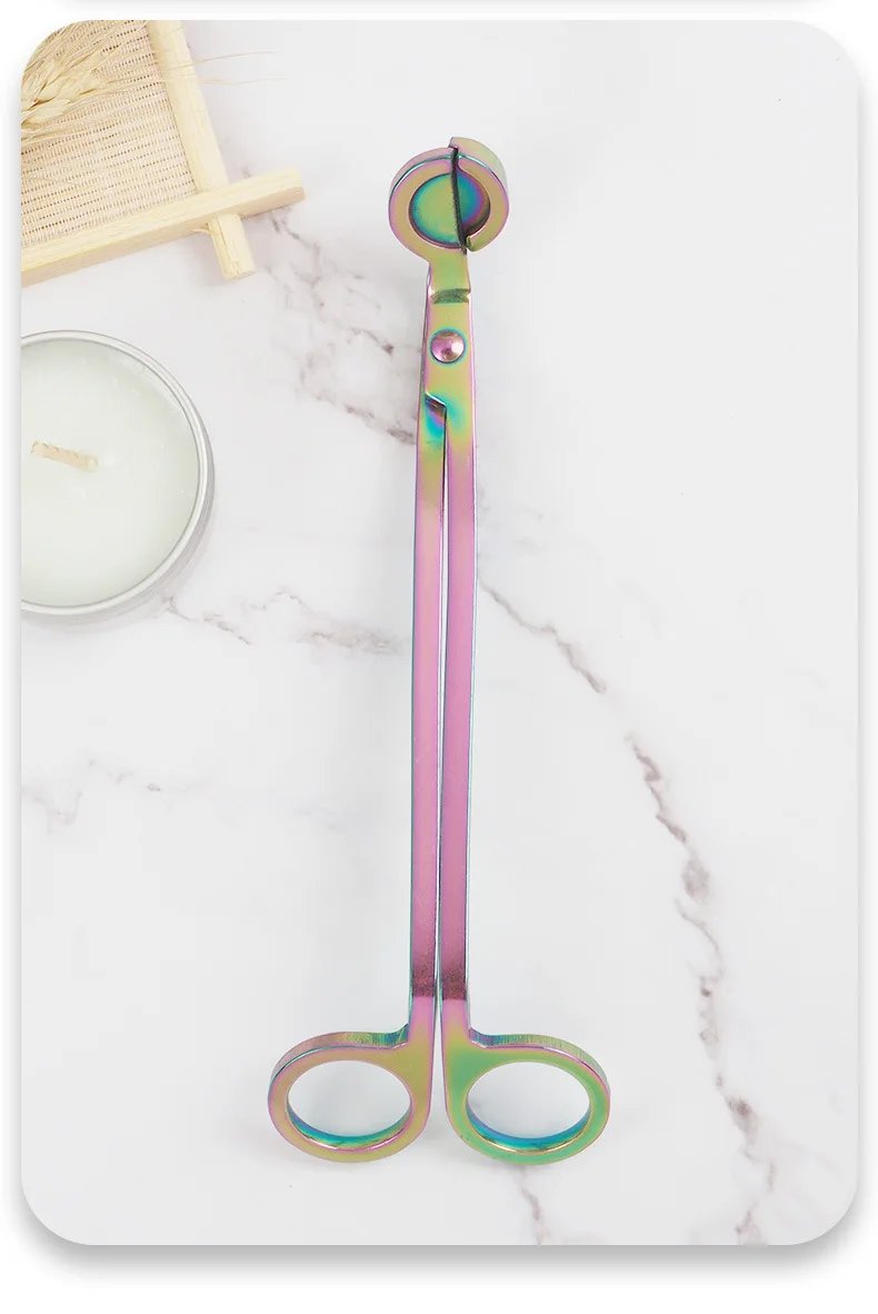 Candle Wick Scissors Stainless Steel Candle Core Trimmer DIY Handmade Candle Making Tools 18cm Black Rose Gold Silver Shears