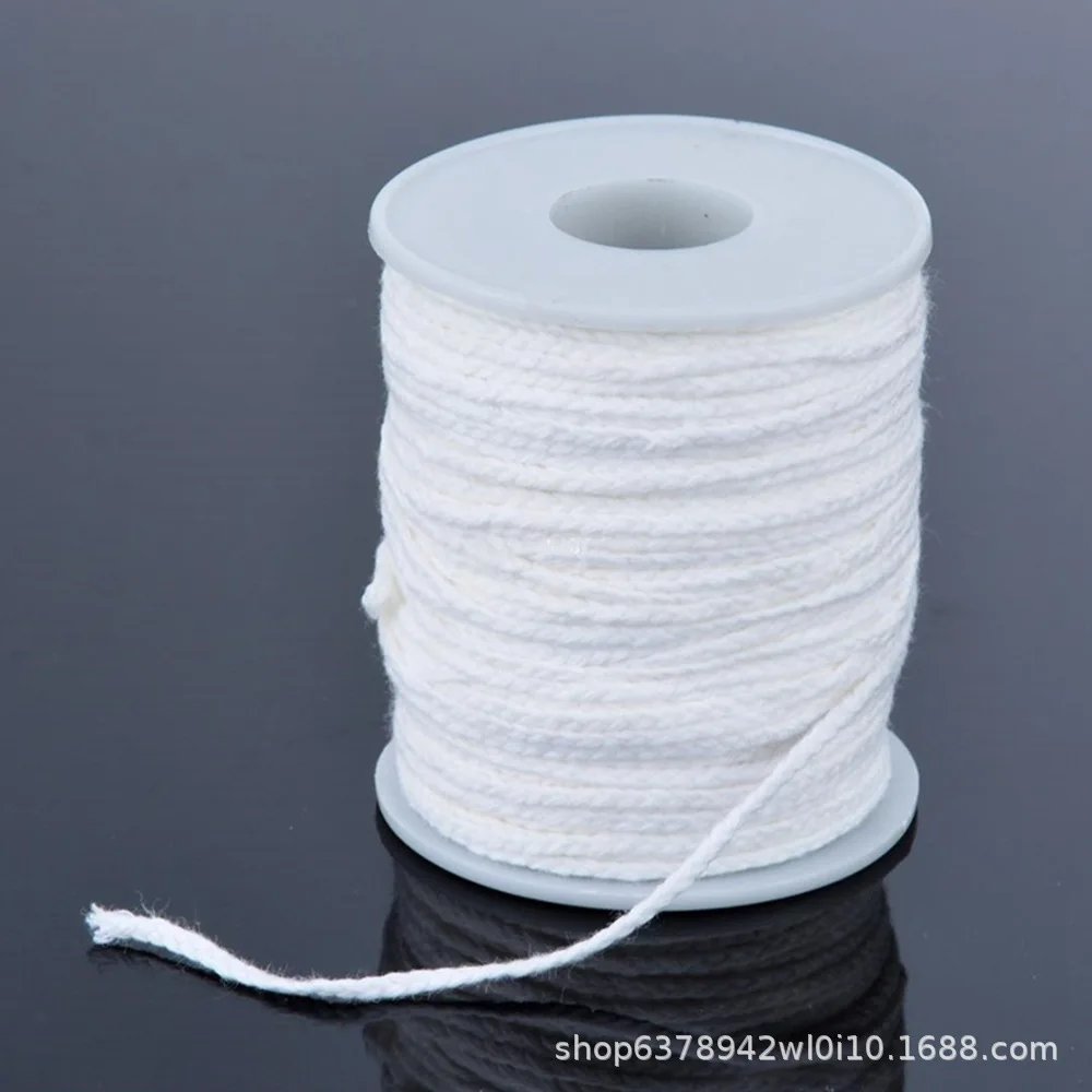 DIY Wax Core 61 M Long Cotton Woven Candle Lamp Wick Candle Accessories Candle Lamp Wick Candle Making Kit Candle Lamp Wick